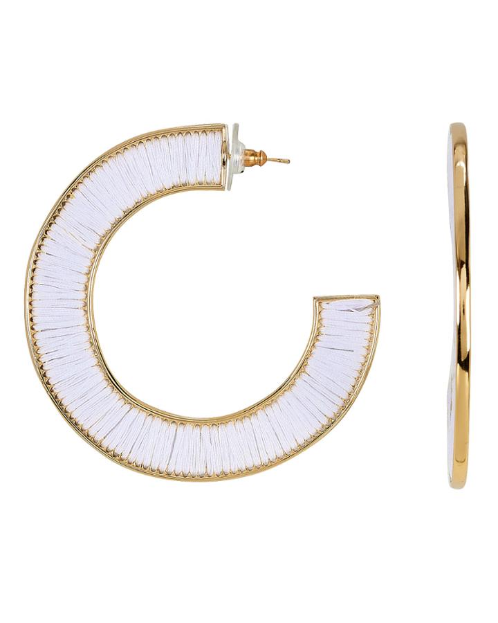 Mignonne Gavigan Fiona White Hoops White/gold 1size