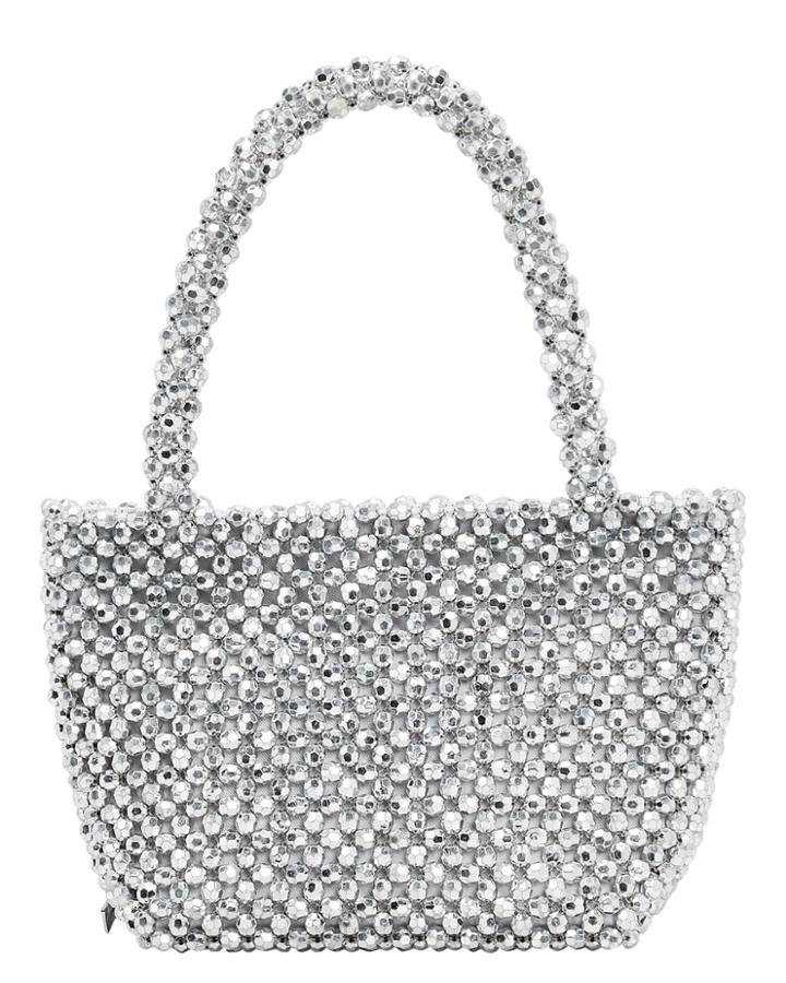 Loeffler Randall Mina Beaded Silver Bag Silver 1size