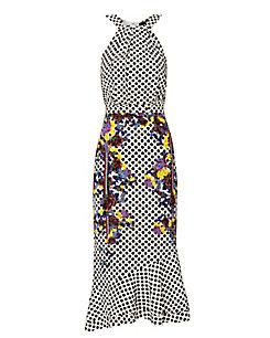 Saloni Ruby Polka Dot Dress