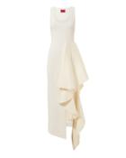 Solace London Naya Ruffle Dress Ivory Zero