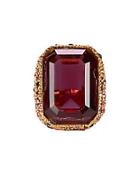 Kenneth Jay Lane Red Crystal Cocktail Ring