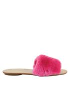Loeffler Randall Isabel Slide Flat Sandals Pink 38