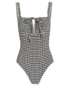 Solid & Striped Ellery Gingham One-piece Swimsuit Black/white Gingham M