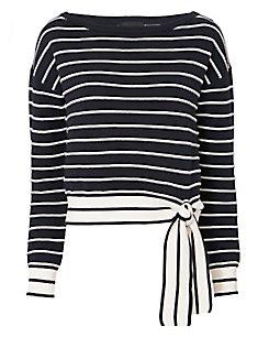 Exclusive For Intermix Gia Striped Off-the-shoulder Sweater