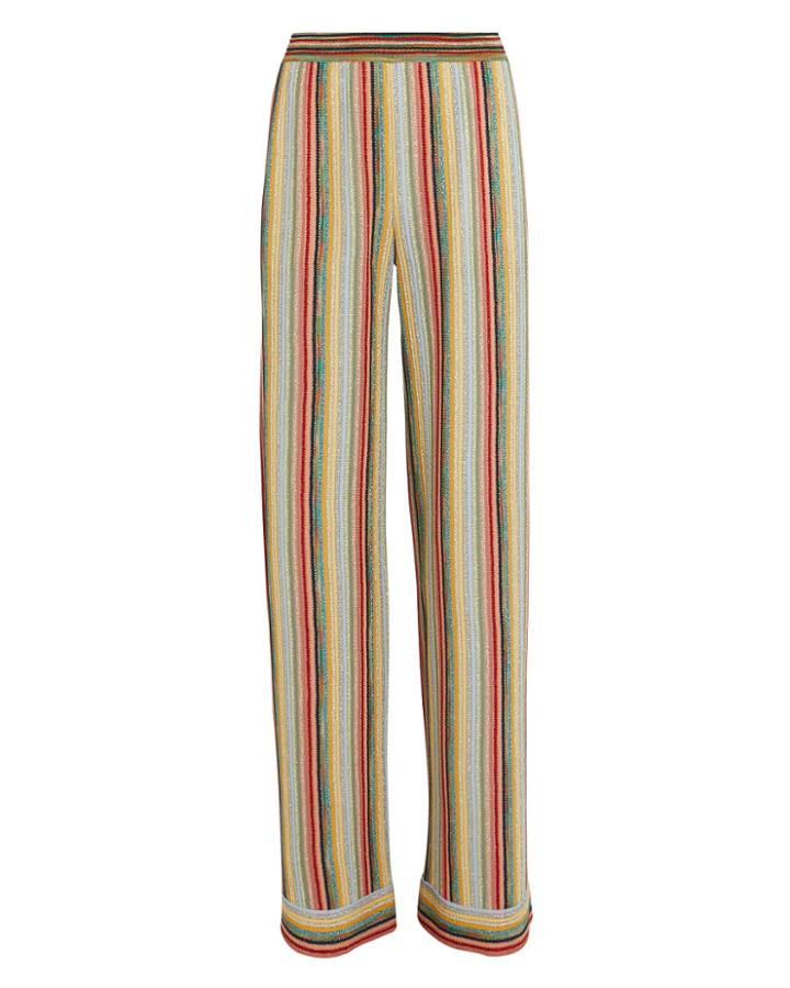 Missoni Lurex Rainbow Stripe Pants Rainbow/metallic 38
