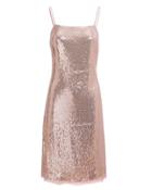 Jason Wu Grey Sequin Slip Dress Rose Gold Zero