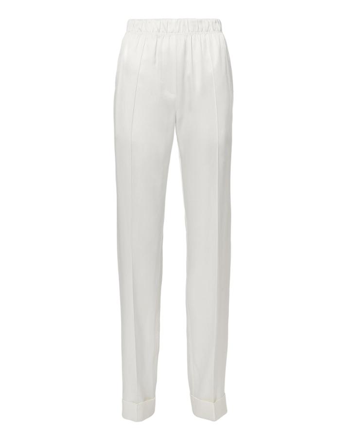 Helmut Lang Ivory Pull-on Suiting Pants Ivory Zero