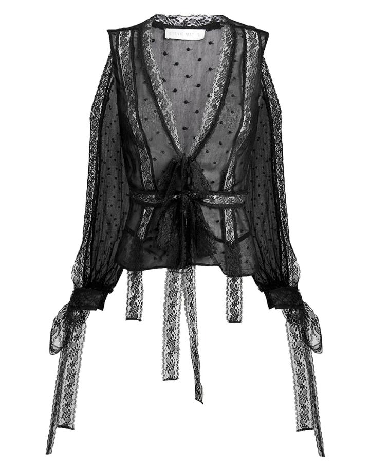 Stevie May Dysania Lace Top Black P