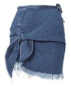 Marques' Almeida Knotted Denim Mini Skirt