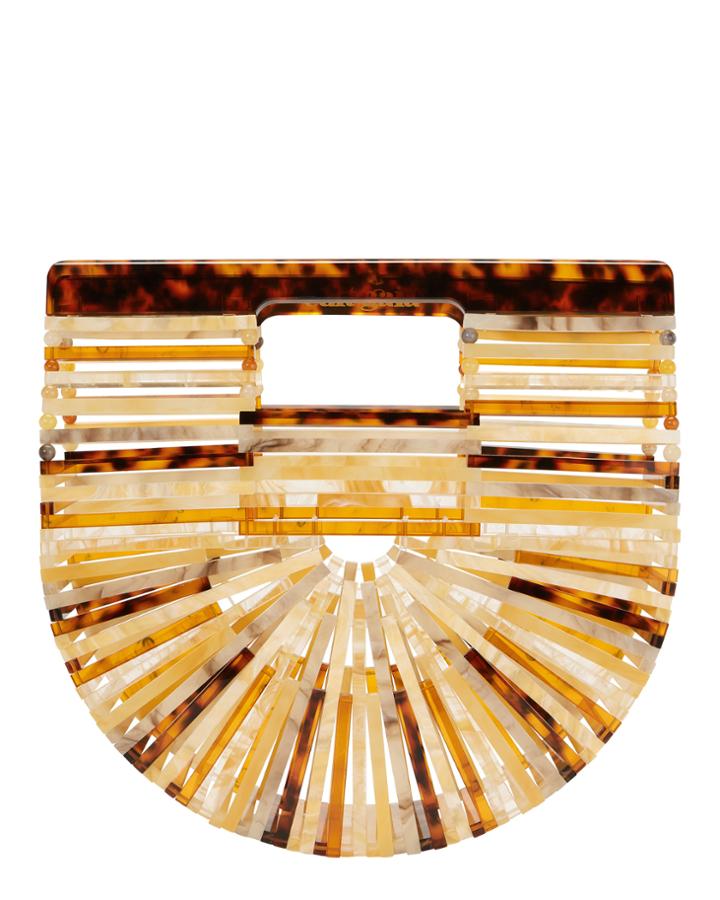 Cult Gaia Ark Mini Amber Clutch Brown 1size