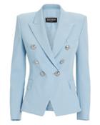 Balmain Blue Classic Double-breasted Blazer Light Blue 42