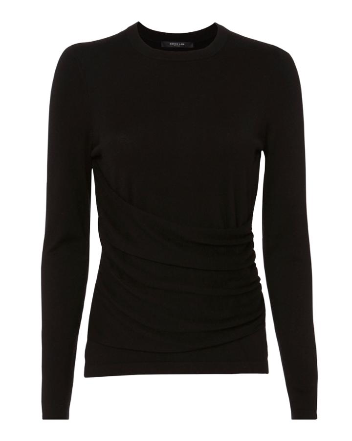 Derek Lam Gathered Front Silk-cashmere Top