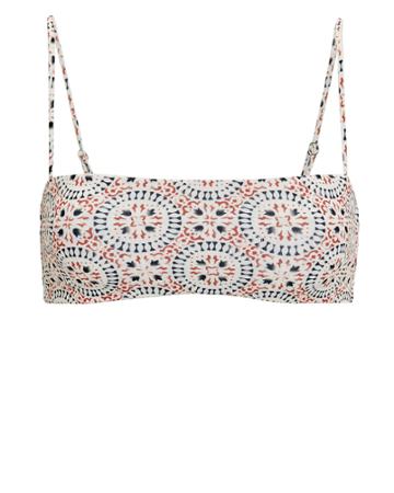 Same Swim Llc Same Swim Mosaic Bikini Top Red/print M