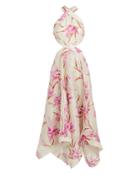 Zimmermann Corsage Cutout Maxi Dress White/pink Floral 1