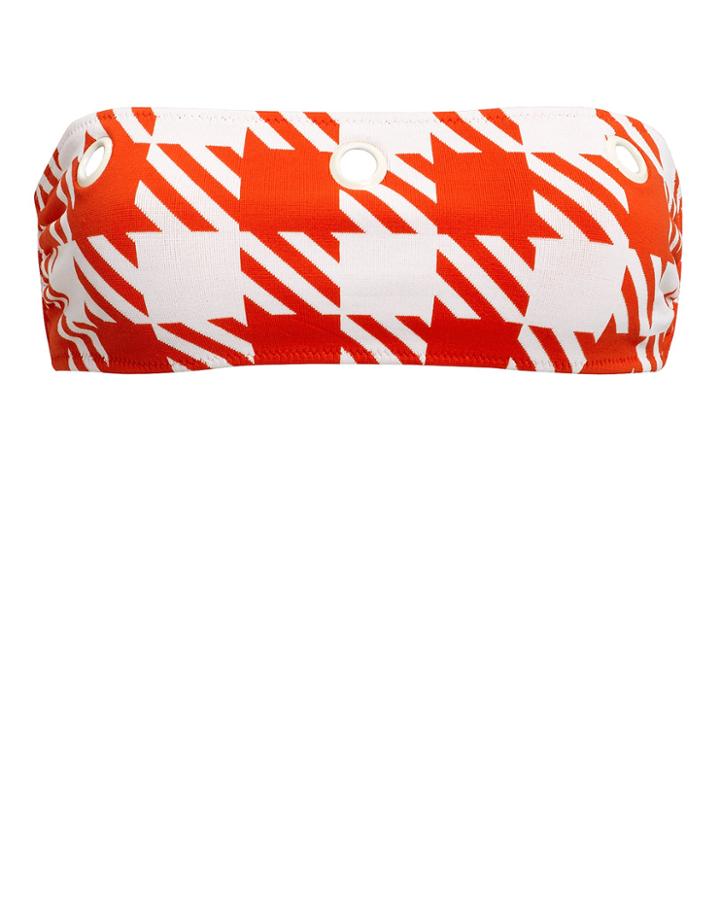 Solid & Striped Annabelle Bandeau Bikini Top Red/white M