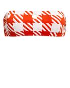 Solid & Striped Annabelle Bandeau Bikini Top Red/white M