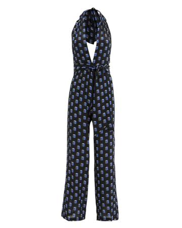 Evarae Sora Jumpsuit Navy/abstract Print M