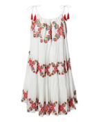 Carolina K Multi Embroidered White Dress Multi S