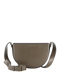 Victoria Beckham Half Moon Leather Crossbody