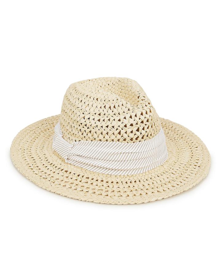 Hat Attack Cane Beige Weave Rancher Hat Beige/brown 1size