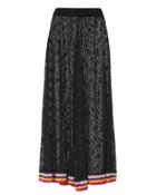 Missoni Mare Rainbow Cuff Wide Leg Crochet Pants Black 38