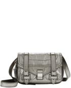 Proenza Schouler Ps1 Mini Zipper Silver Leather Bag Silver 1size