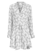 A.l.c. Isobel Printed Shirt Dress White/black 2