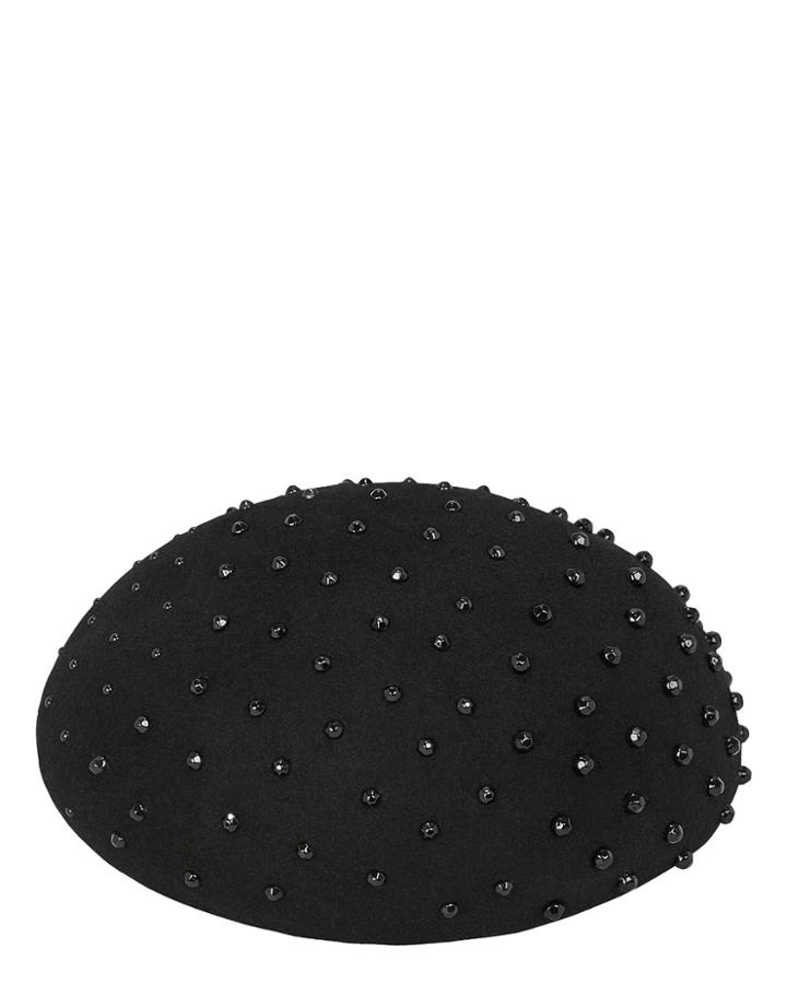 Yestadt Millinery Zina Studded Beret Black 1size