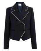 Frame Double Piped Navy Blazer Navy 4