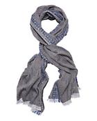 Rag & Bone Chevron Border Scarf
