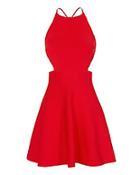 Cushnie Et Ochs Lace-up Back Flare Knit Dress
