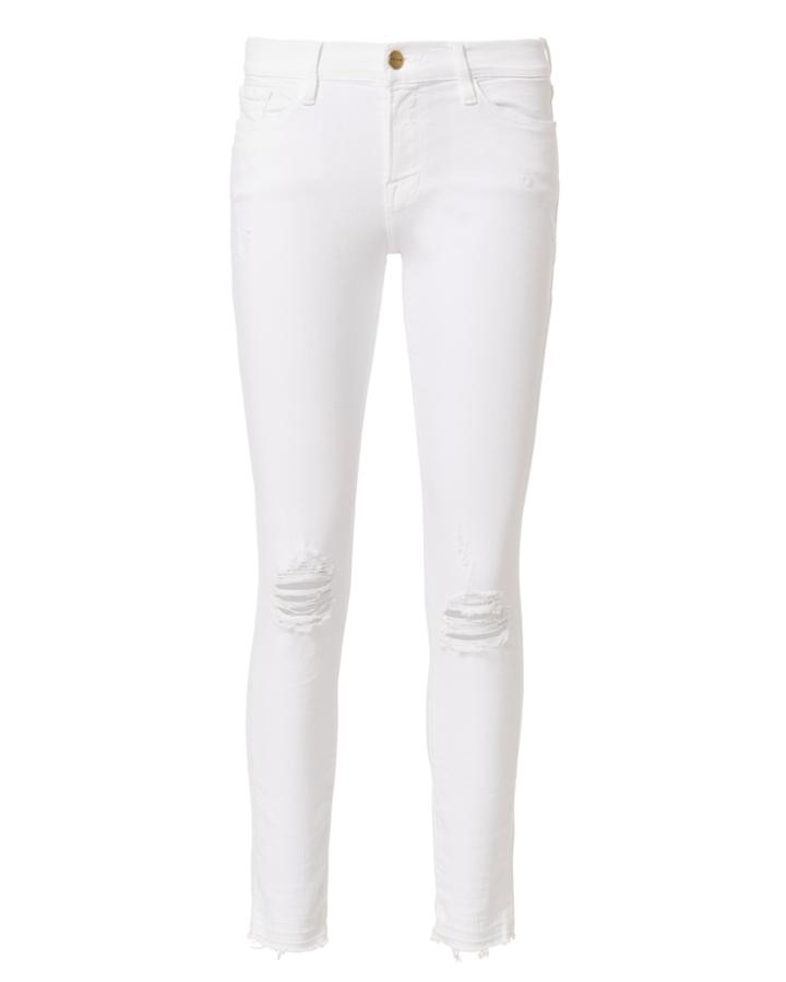 Frame Released Hem Skinny Jeans