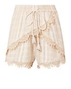 Tryb212 Lea Lace Trim Shorts