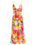 Torn Ronny Kobo Annika Floral Midi Dress Yellow/floral S