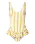 Caroline Constas Mer Tinos Polka Dot Striped One Piece Swimsuit Stripe S