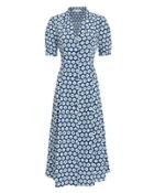 Diane Von Furstenberg Lily Floral Dress Blue/floral Zero