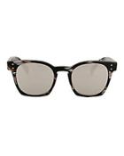 Oliver Peoples Byredo Black Horn Mirrored Sunglasses