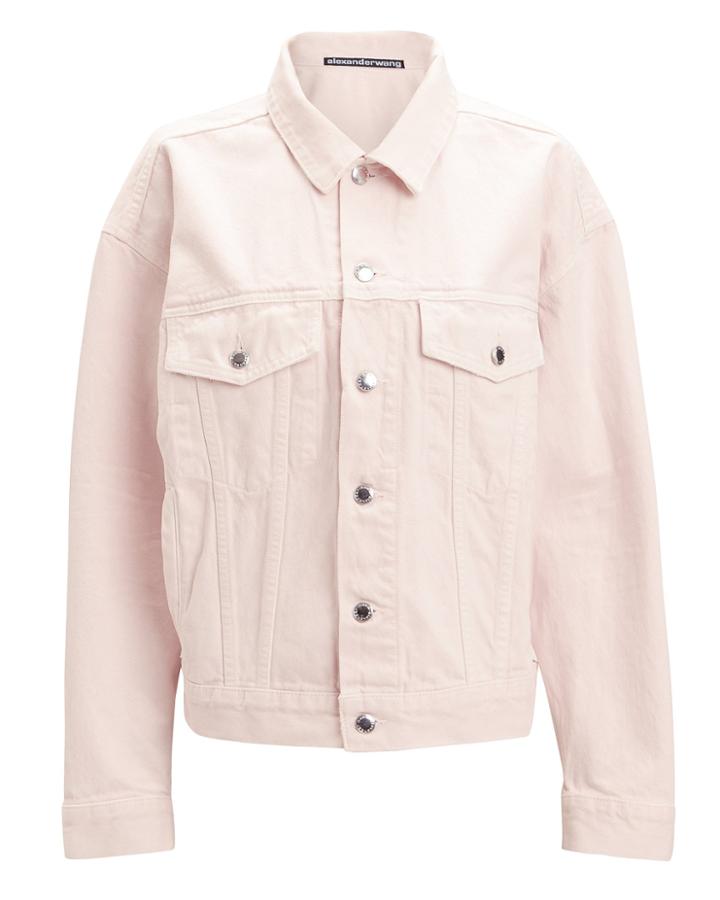 Alexander Wang Game Denim Jacket Light Pink S