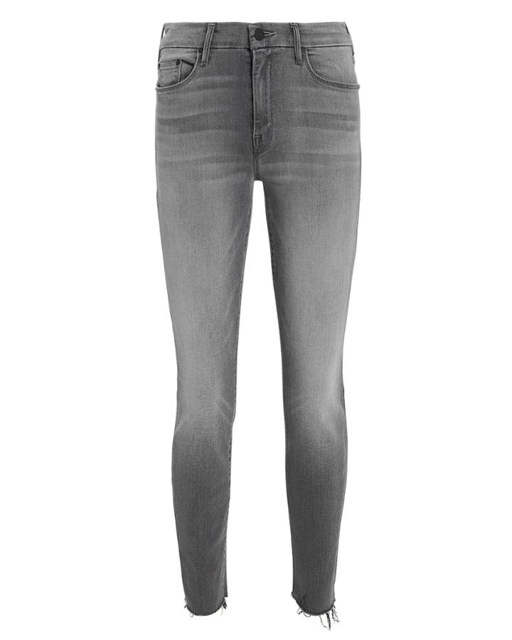 Mother Looker Ankle Fray Supermoon Grey Jeans Grey 28