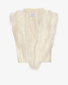 Helmut Lang Distressed Wool Jacquard Vest