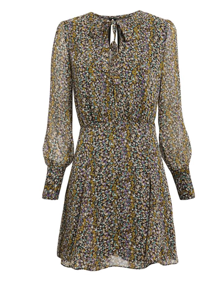 The East Order Gigi Mini Dress Brown Floral P