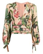 Patbo Paradise Printed Blouse Blush/green 2