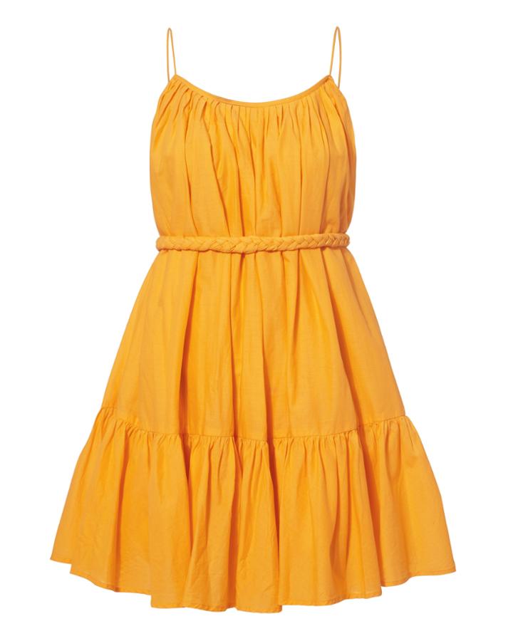 Rhode Resort Nala Yellow Mini Dress Yellow S