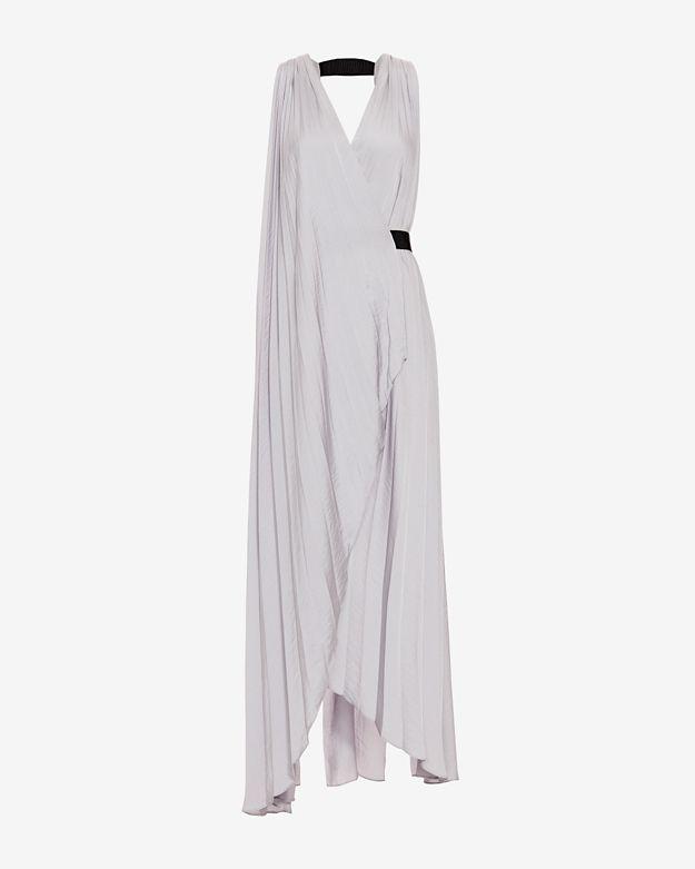 L'agence Helene Pleated Halter Gown