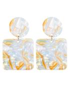 Valet Studio Abigail Earrings Marbled Ivory 1size