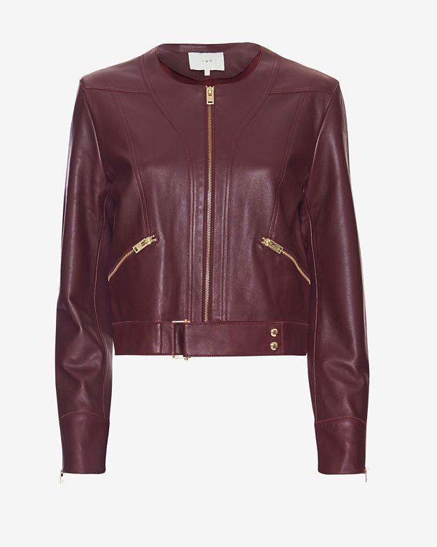 Iro Gold-tone Zips Leather Jacket