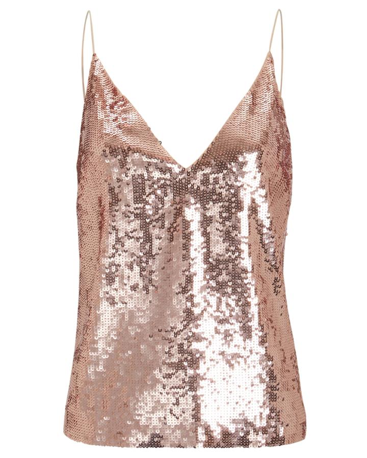 Veronica Beard Coda Sequin Camisole Blush 2