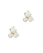 Zoe Chicco 3 Mixed Diamond Studs Gold 1size