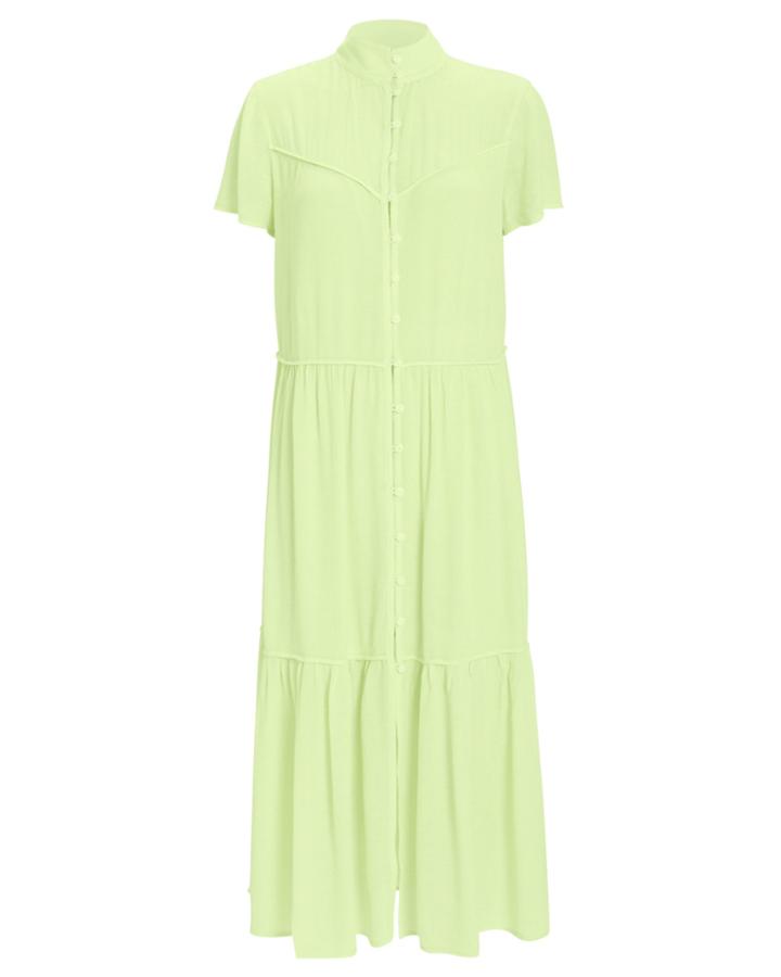 Rag And Bone Rag & Bone Libby Short Sleeve Dress Lime Green M