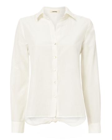 L'agence Hana Tie Back Button-down Top